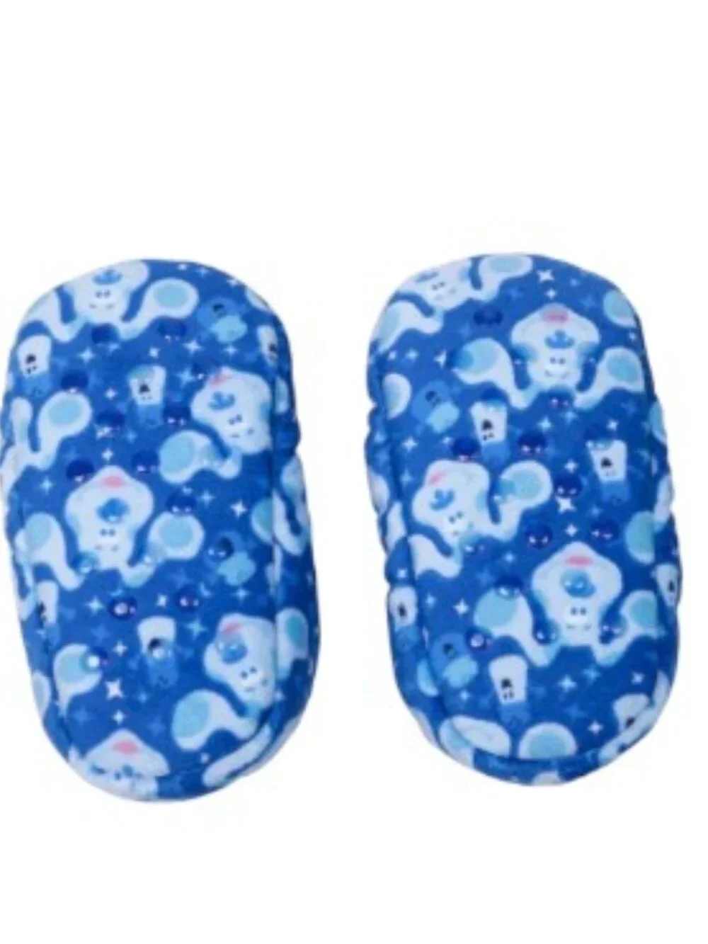 Fuzzy Babba Blue's Clues Slipper Socks with Gripper Bottoms